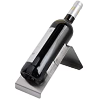 Botellero para Vino- Botellero para Vino Botella de Vino Individual de Acero Inoxidable Soporte para botellero Pantalla…